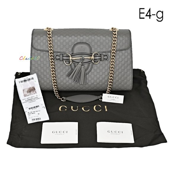 Gucci Emily Medium Leather Chain Shoulder Bag - Picture 7 of 11
